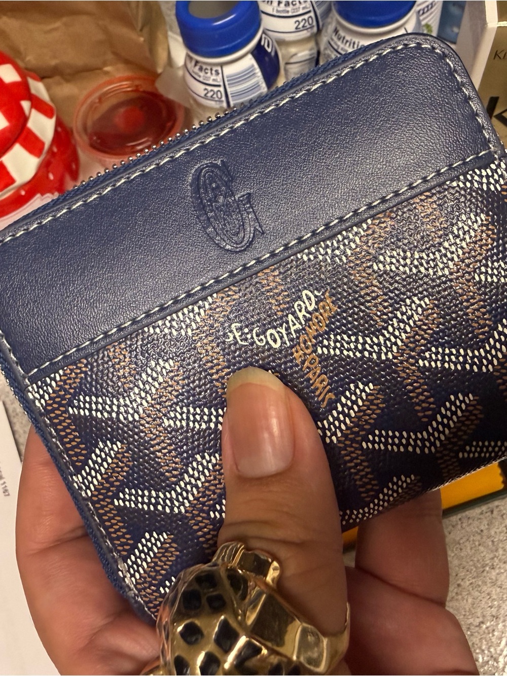 Chevron French Style Wallet - Picture 7 of 7